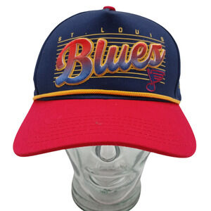St. Louis Blues Snapback Hat Melonwear Red Blue NHL Ticketmaster Vintage Cap